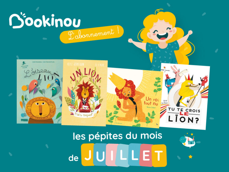 Le roi des animaux à l'honneur avec la sélection Bookili de Juillet