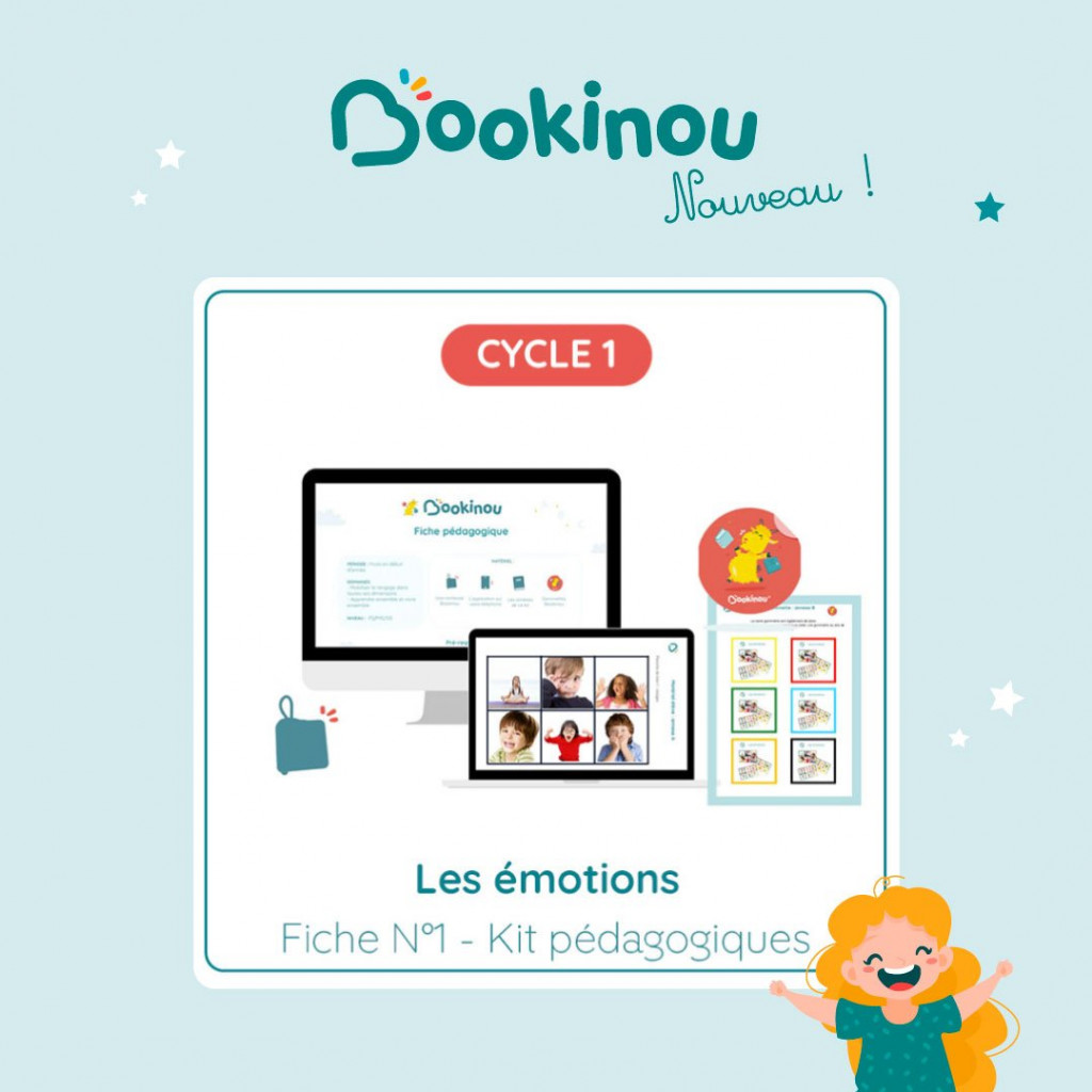 Carte à histoires BOOKINOU® - Emotions - Jeux d'éveil interactifs